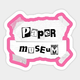 Paper Museum Newspaper Design Sticker